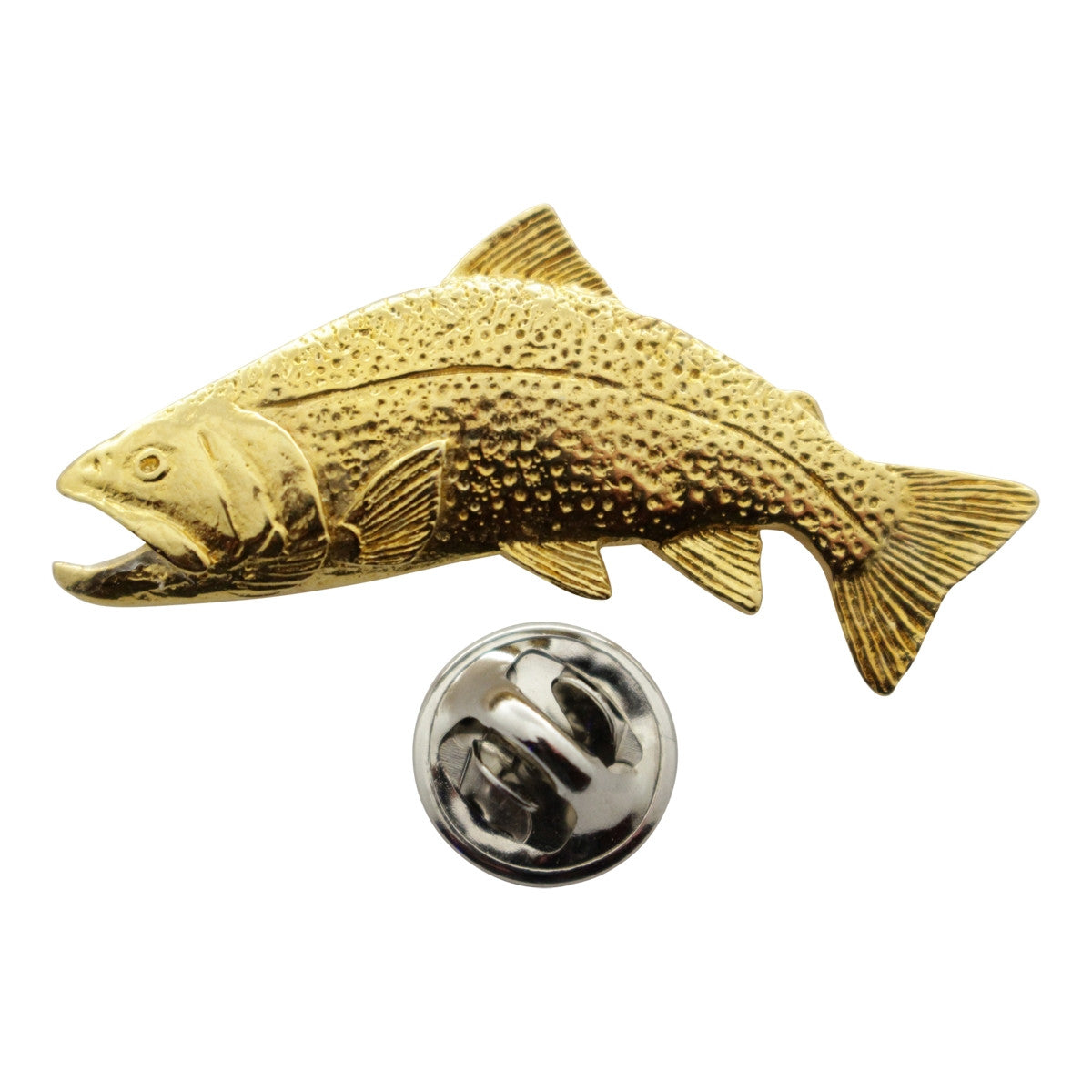 Labrador Brookie Trout Pin ~ 24K Gold ~ Lapel Pin ~ 24K Gold Lapel Pin ~ Sarah's Treats & Treasures
